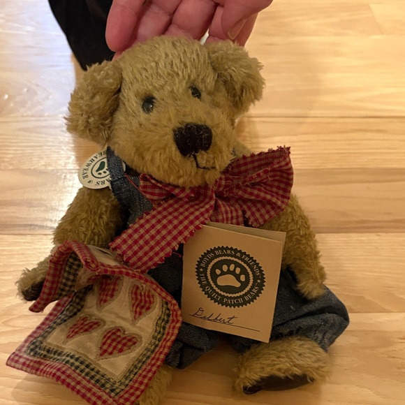 Boyds Bears Other - Boyds Bears Plush Teddy with Red Checkered Bow